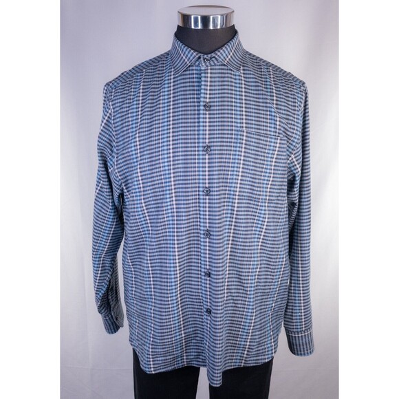 Tommy Bahama Cotton/Silk Long Sleeve Cuff Shirt Mens M/M Button Down - Picture 2 of 11